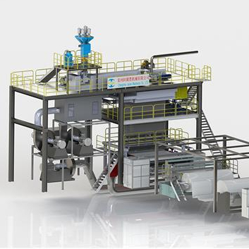 3200mm PP Melt Blown Nonwoven Fabric Making Machine Production Line